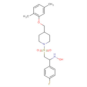 Piperidine,4-[(2,5-dimethylphenoxy)methyl]-1-[[2-(4-fluorophenyl)-2-(hydroxyamino)ethyl]sulfonyl]-