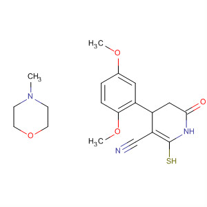 3-Pyridinecarbonitrile,4-(2,5-dimethoxyphenyl)-1,4,5,6-tetrahydro-2-mercapto-6-oxo-, compd.with 4-methylmorpholine (1:1)