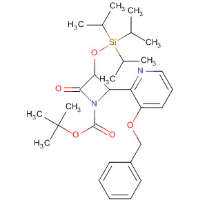 1-Azetidinecarboxylic acid,2-oxo-4-[3-(phenylmethoxy)-2-pyridinyl]-3-[[tris(1-methylethyl)silyl]oxy]-,1,1-dimethylethyl ester, (3R,4S)-