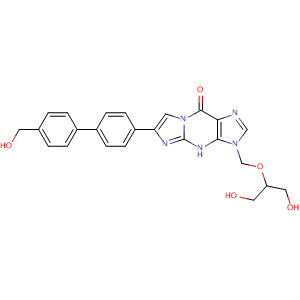 9H-Imidazo[1,2-a]purin-9-one,3,4-dihydro-3-[[2-hydroxy-1-(hydroxymethyl)ethoxy]methyl]-6-[4'-(hydroxymethyl)[1,1'-biphenyl]-4-yl]-