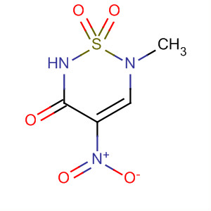 2H-1,2,6-Thiadiazin-3(6H)-one, 6-methyl-4-nitro-, 1,1-dioxide