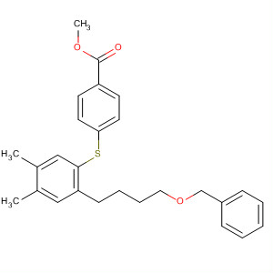 Benzoic acid, 4-[[4,5-dimethyl-2-[4-(phenylmethoxy)butyl]phenyl]thio]-,methyl ester