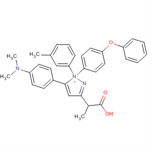 1H-Pyrazole-3-propanoic acid,5-[4-(dimethylamino)phenyl]-a-(3-methylphenyl)-1-(4-phenoxyphenyl)-