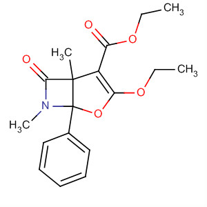 2-Oxa-7-azabicyclo[3.2.0]hept-3-ene-4-carboxylic acid,3-ethoxy-5,7-dimethyl-6-oxo-1-phenyl-, ethyl ester