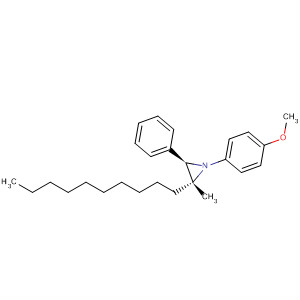 Aziridine, 2-decyl-1-(4-methoxyphenyl)-2-methyl-3-phenyl-, (2R,3R)-