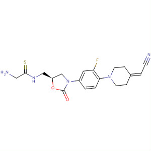 Ethanethioamide,2-amino-N-[[(5S)-3-[4-[4-(cyanomethylene)-1-piperidinyl]-3-fluorophenyl]-2-oxo-5-oxazolidinyl]methyl]-