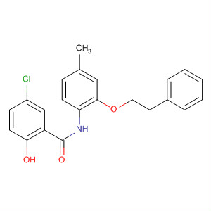 Benzamide, 5-chloro-2-hydroxy-N-[4-methyl-2-(2-phenylethoxy)phenyl]-