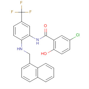 Benzamide,5-chloro-2-hydroxy-N-[2-[(1-naphthalenylmethyl)amino]-5-(trifluoromethyl)phenyl]-
