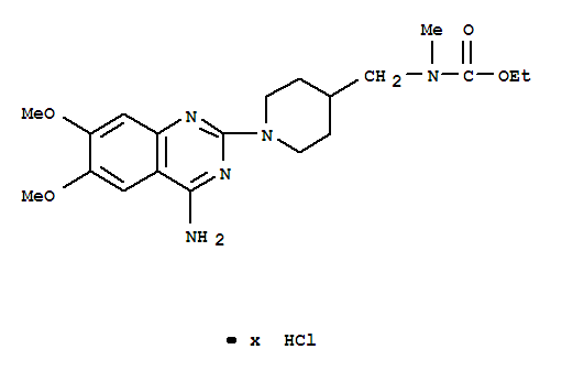 ethyl {[1-(4-amino-6,7-dimethoxyquinazolin-2-yl)piperidin-4-yl]methyl}methylcarbamate hydrochloride