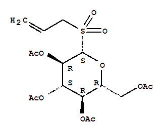 .beta.-D-Glucopyranose, 1-deoxy-1-(2-propenylsulfonyl)-, tetraacetate