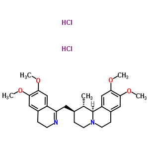 (1S,2S,11bS)-2-[(6,7-dimethoxy-3,4-dihydroisoquinolin-1-yl)methyl]-9,10-dimethoxy-1-methyl-1,3,4,6,7,11b-hexahydro-2H-pyrido[2,1-a]isoquinoline dihydrochloride