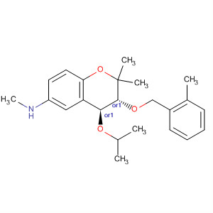 2H-1-Benzopyran-6-amine,3,4-dihydro-N,2,2-trimethyl-4-(1-methylethoxy)-3-[(2-methylphenyl)methoxy]-, (3R,4S)-rel-