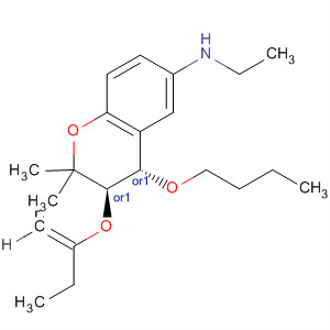 2H-1-Benzopyran-6-amine,3-[(2E)-2-butenyloxy]-4-butoxy-N-ethyl-3,4-dihydro-2,2-dimethyl-,(3R,4S)-rel-
