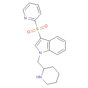 1H-Indole, 1-(2-piperidinylmethyl)-3-(2-pyridinylsulfonyl)-