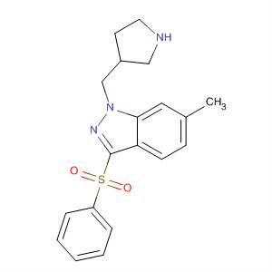 1H-Indazole, 6-methyl-3-(phenylsulfonyl)-1-(3-pyrrolidinylmethyl)-