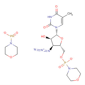 Thymidine, 3'-azido-3'-deoxy-, 5'-(di-4-morpholinylphosphinate)