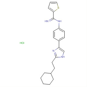 2-Thiophenecarboximidamide,N-[4-[2-(2-cyclohexylethyl)-1H-imidazol-4-yl]phenyl]-,monohydrochloride