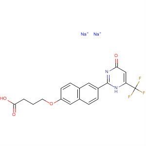Butanoic acid,4-[[6-[1,4-dihydro-4-oxo-6-(trifluoromethyl)-2-pyrimidinyl]-2-naphthalenyl]oxy]-, disodium salt
