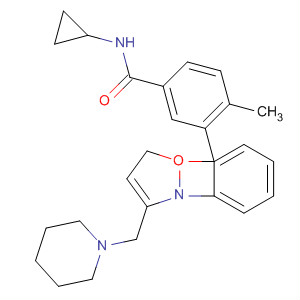 Benzamide,N-cyclopropyl-4-methyl-3-[3-(1-piperidinylmethyl)-1,2-benzisoxazol-6-yl]-