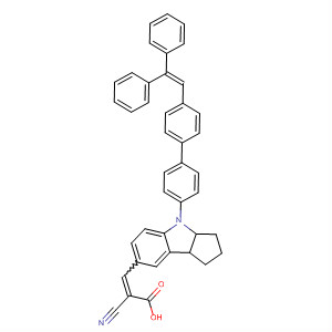 2-Propenoic acid,2-cyano-3-[4-[4'-(2,2-diphenylethenyl)[1,1'-biphenyl]-4-yl]-1,2,3,3a,4,8b-hexahydrocyclopent[b]indol-7-yl]-