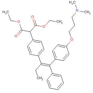 Propanedioic acid,[4-[(1Z)-1-[[4-[3-(dimethylamino)propoxy]phenyl]phenylmethylene]propyl]phenyl]-, diethyl ester