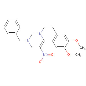 2H-Pyrimido[6,1-a]isoquinoline,3,4,6,7-tetrahydro-9,10-dimethoxy-1-nitro-3-(phenylmethyl)-