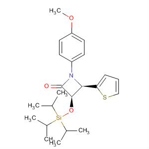 2-Azetidinone,1-(4-methoxyphenyl)-4-(2-thienyl)-3-[[tris(1-methylethyl)silyl]oxy]-,(3R,4R)-