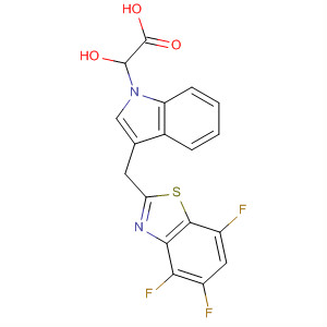 1H-Indole-1-acetic acid, 3-[(4,5,7-trifluoro-2-benzothiazolyl)methyl]-,monohydrate