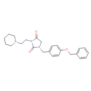 2,4-Imidazolidinedione,1-[[4-(phenylmethoxy)phenyl]methyl]-3-[2-(1-piperidinyl)ethyl]-