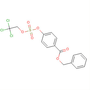 Benzoic acid, 4-[[(2,2,2-trichloroethoxy)sulfonyl]oxy]-, phenylmethyl ester