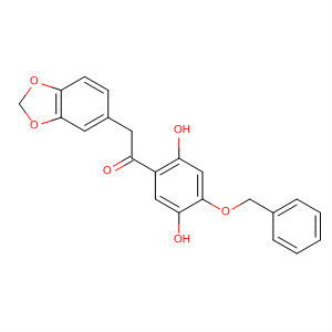 Ethanone,2-(1,3-benzodioxol-5-yl)-1-[2,5-dihydroxy-4-(phenylmethoxy)phenyl]-