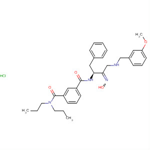 1,3-Benzenedicarboxamide,N'-[(1S)-2-(hydroxyimino)-3-[[(3-methoxyphenyl)methyl]amino]-1-(phenylmethyl)propyl]-N,N-dipropyl-, monohydrochloride