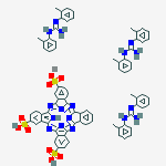 CUPRATE(3-),[29H,31H-PHTHALOCYANINE-C,C,C-TRISULFONATO(5-)-.KAPPA.N29,.KAPPA.N30,.KAPPA.N31,.KAPPA.N32]-,TRIHYDROGEN,COMPD. WITH N,N'-BIS(METHYLPHENYL)GUANIDINE (1:3)