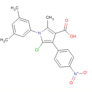 1H-Pyrrole-3-carboxylic acid,5-chloro-1-(3,5-dimethylphenyl)-2-methyl-4-(4-nitrophenyl)-