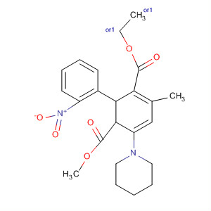 3,5-Cyclohexadiene-1,3-dicarboxylic acid,4-methyl-2-(2-nitrophenyl)-6-(1-piperidinyl)-, 3-ethyl 1-methyl ester,(1R,2S)-rel-