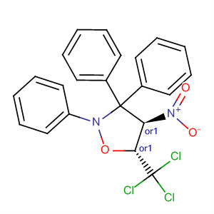 Isoxazolidine, 4-nitro-2,3,3-triphenyl-5-(trichloromethyl)-, (4R,5R)-rel-