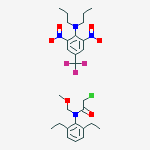 2-chloro-N-(2,6-diethylphenyl)-N-(methoxymethyl)acetamide - 2,6-dinitro-N,N-dipropyl-4-(trifluoromethyl)aniline (1:1)