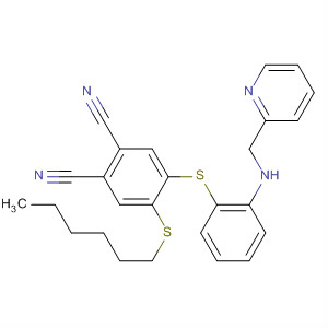 1,2-Benzenedicarbonitrile,4-(hexylthio)-5-[[2-[(2-pyridinylmethyl)amino]phenyl]thio]-