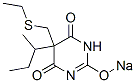 5-sec-Butyl-5-(ethylthiomethyl)-2-sodiooxy-4,6(1H,5H)-pyrimidinedione