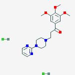 3-(4-pyrimidin-2-ylpiperazin-1-yl)-1-(3,4,5-trimethoxyphenyl)propan-1-one dihydrochloride