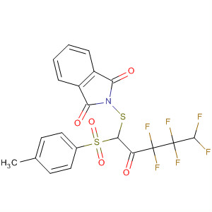 1H-Isoindole-1,3(2H)-dione,2-[[3,3,4,4,5,5-hexafluoro-1-[(4-methylphenyl)sulfonyl]-2-oxopentyl]thio]-
