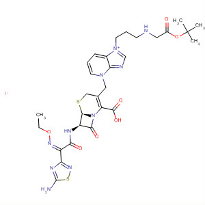 1H-Imidazo[4,5-b]pyridinium,4-[[(6R,7R)-7-[[(2Z)-(5-amino-1,2,4-thiadiazol-3-yl)(ethoxyimino)acetyl]amino]-2-carboxy-8-oxo-5-thia-1-azabicyclo[4.2.0]oct-2-en-3-yl]methyl]-1-[3-[[(1,1-dimethylethoxy)carbonyl]methylamino]propyl]-, iodide