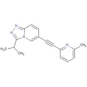 1,2,4-Triazolo[4,3-a]pyridine,3-(1-methylethyl)-6-[(6-methyl-2-pyridinyl)ethynyl]-