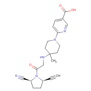 3-Pyridinecarboxylic acid,6-[4-[[2-[(2S,5R)-2-cyano-5-ethynyl-1-pyrrolidinyl]-2-oxoethyl]amino]-4-methyl-1-piperidinyl]-
