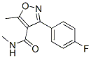 5,N-DIMETHYL-3-(4-FLUOROPHENYL)-4-ISOXAZOLECARBOXAMIDE)
