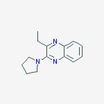 QUINOXALINE,2-ETHYL-3-(PYRROLIDIN-1-YL)-
