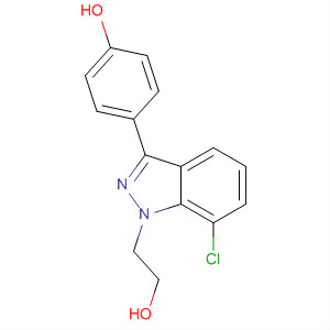 1H-Indazole-1-ethanol, 7-chloro-3-(4-hydroxyphenyl)-