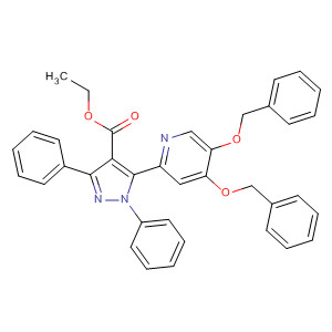1H-Pyrazole-4-carboxylic acid,5-[4,5-bis(phenylmethoxy)-2-pyridinyl]-1,3-diphenyl-, ethyl ester