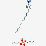 dibutyl hydrogen phosphorate, compound with 4-tetrapropyleneaniline (1:1)