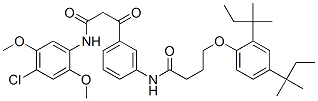 N-(4-chloro-2,5-dimethoxyphenyl)-3-[m-[[4-(2,4-di-tert-pentylphenoxy)butyryl]amino]phenyl]-3-oxopropionamide